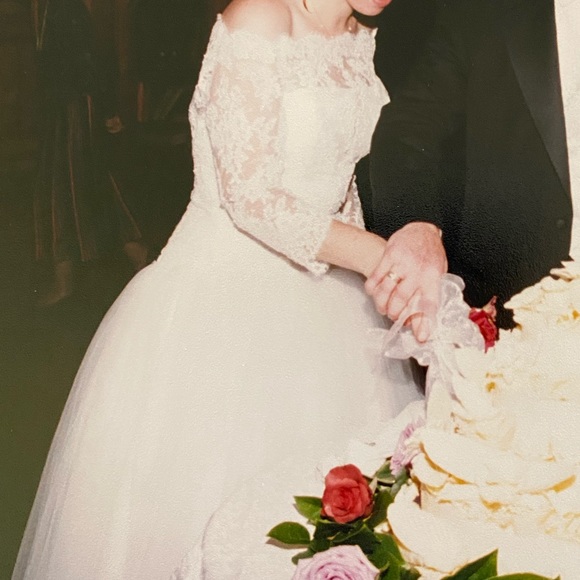 1999 Amsale Couture NYC Wedding Dress SIZE 14 - Picture 7 of 7